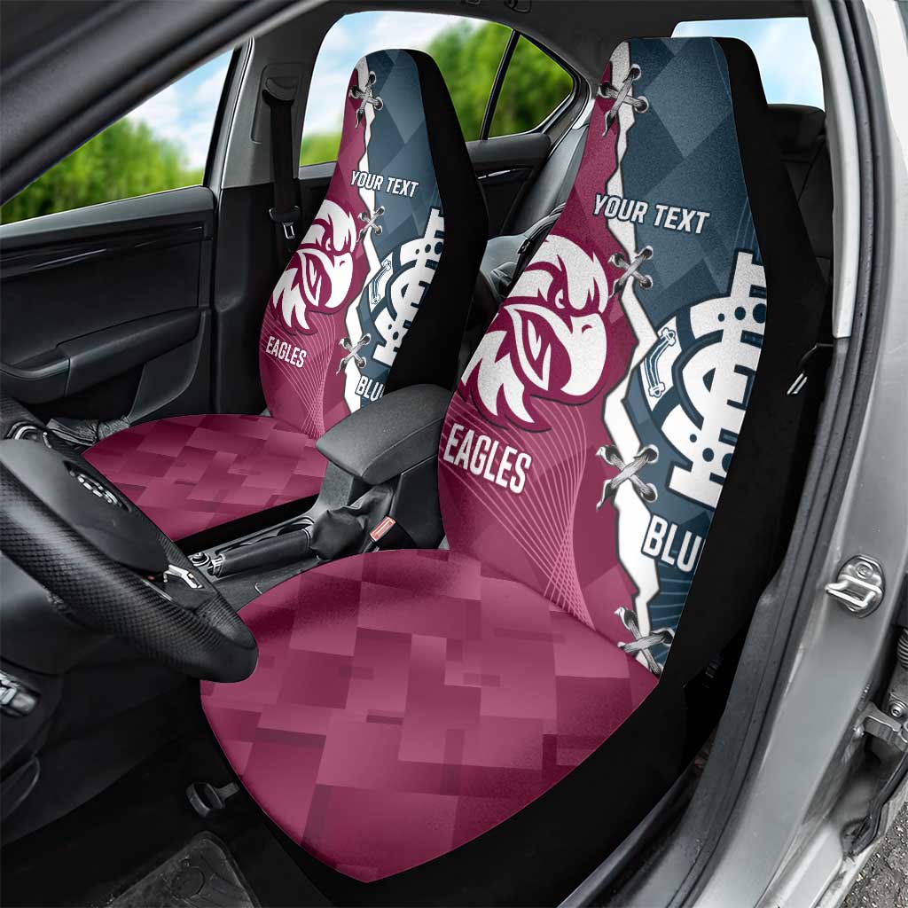 Personalised NRL Eagles and AFL Blues Car Seat Cover Dynamic Style