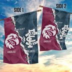Personalised NRL Eagles and AFL Blues Garden Flag Dynamic Style