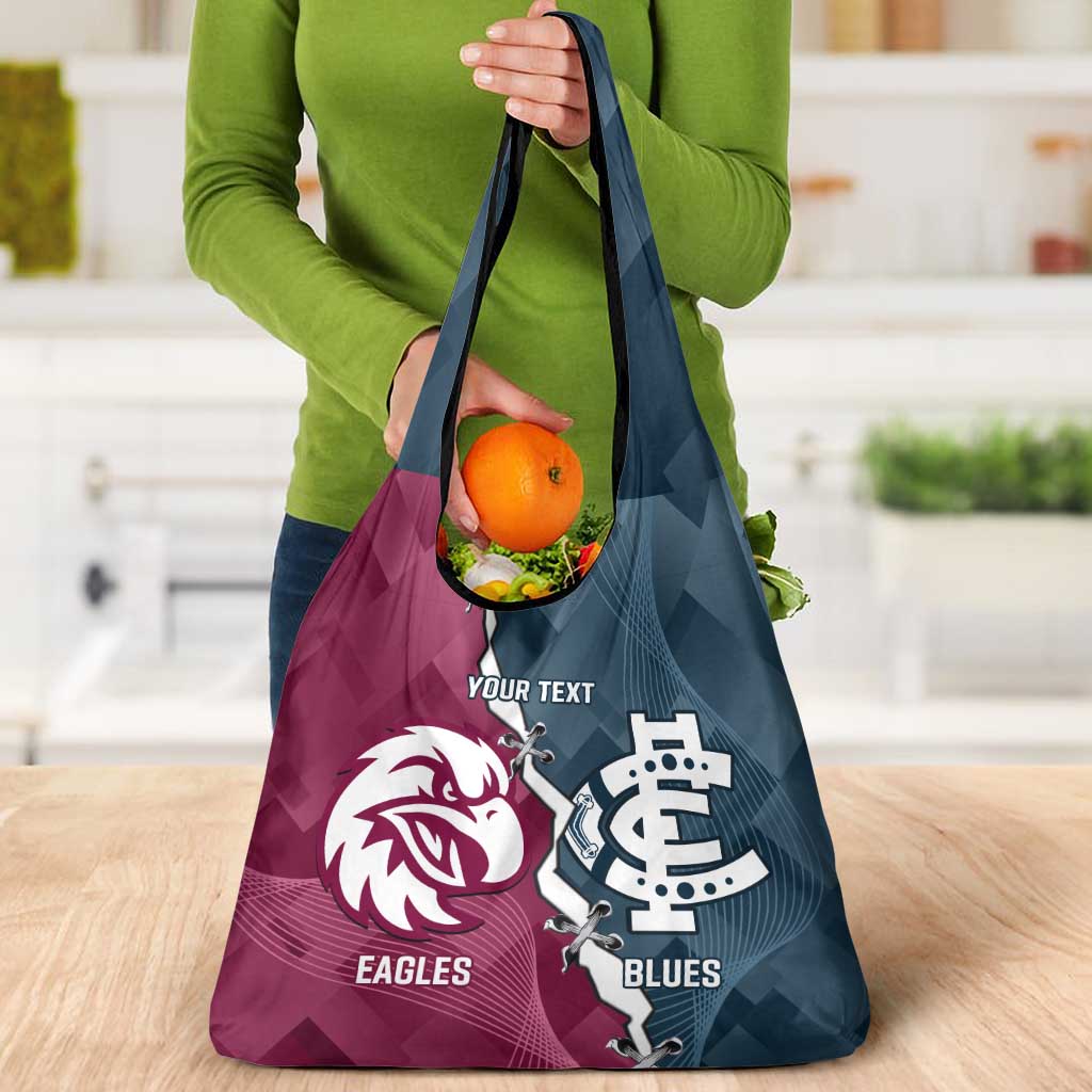Personalised NRL Eagles and AFL Blues Grocery Bag Dynamic Style