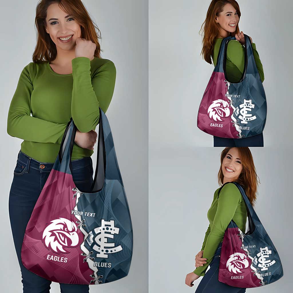 Personalised NRL Eagles and AFL Blues Grocery Bag Dynamic Style