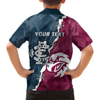 Personalised NRL Eagles and AFL Blues Hawaiian Shirt Dynamic Style