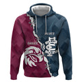 Personalised NRL Eagles and AFL Blues Hoodie Dynamic Style