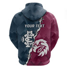 Personalised NRL Eagles and AFL Blues Hoodie Dynamic Style
