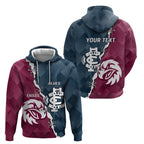 Personalised NRL Eagles and AFL Blues Hoodie Dynamic Style