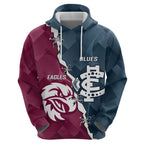 Personalised NRL Eagles and AFL Blues Hoodie Dynamic Style