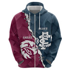 Personalised NRL Eagles and AFL Blues Hoodie Dynamic Style