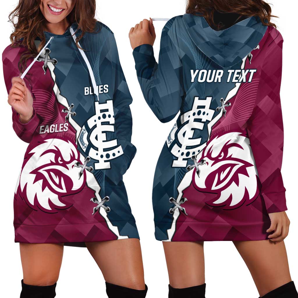 Personalised NRL Eagles and AFL Blues Hoodie Dress Dynamic Style