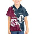 Personalised NRL Eagles and AFL Blues Kid Hawaiian Shirt Dynamic Style