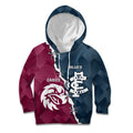 Personalised NRL Eagles and AFL Blues Kid Hoodie Dynamic Style