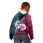 Personalised NRL Eagles and AFL Blues Kid Hoodie Dynamic Style