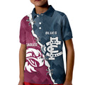 Personalised NRL Eagles and AFL Blues Kid Polo Shirt Dynamic Style