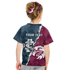 Personalised NRL Eagles and AFL Blues Kid T Shirt Dynamic Style