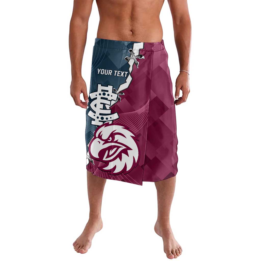Personalised NRL Eagles and AFL Blues Lavalava Dynamic Style