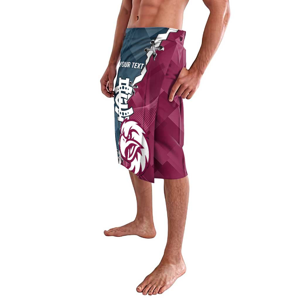 Personalised NRL Eagles and AFL Blues Lavalava Dynamic Style