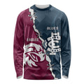 Personalised NRL Eagles and AFL Blues Long Sleeve Shirt Dynamic Style