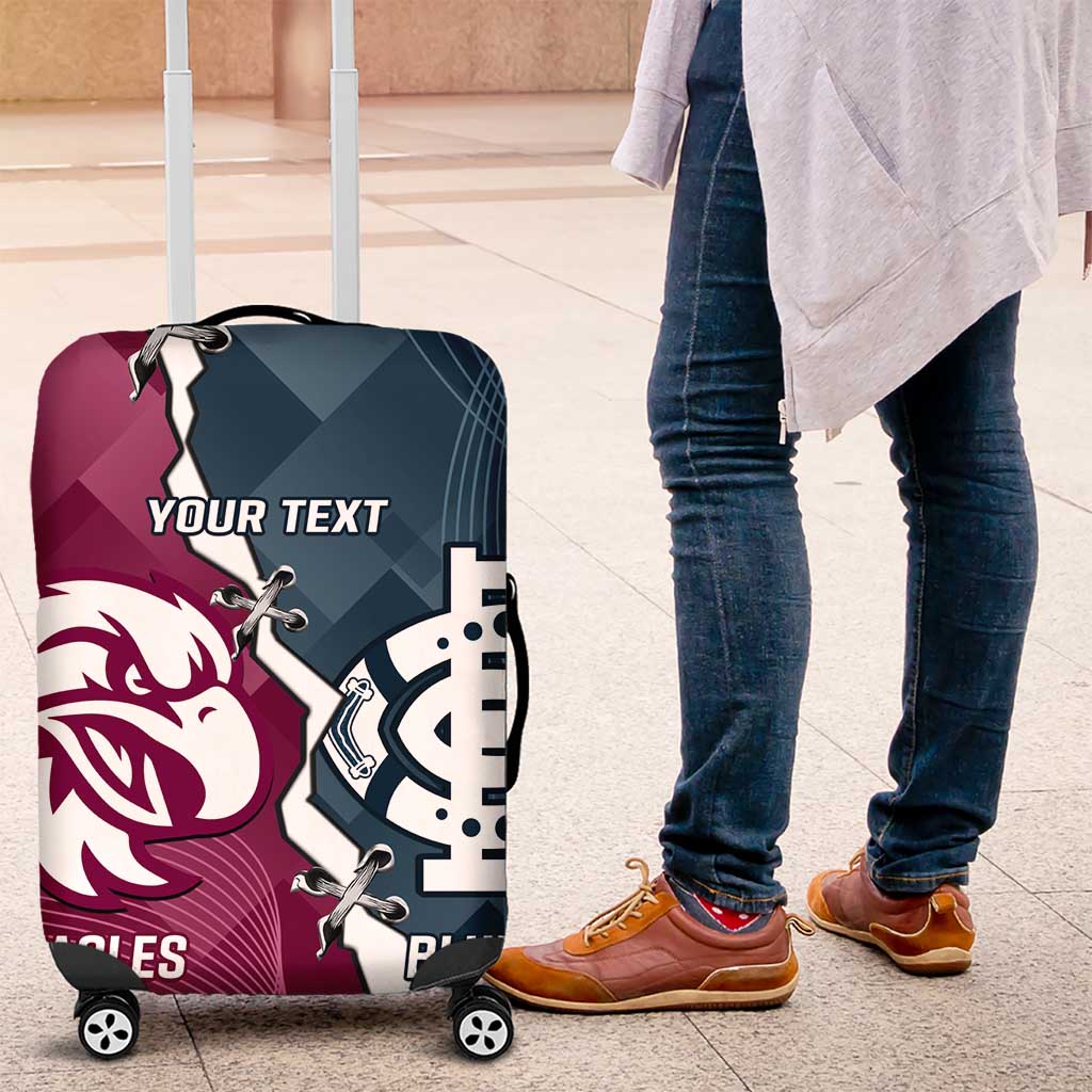 Personalised NRL Eagles and AFL Blues Luggage Cover Dynamic Style