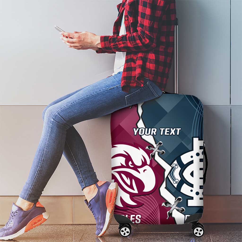 Personalised NRL Eagles and AFL Blues Luggage Cover Dynamic Style