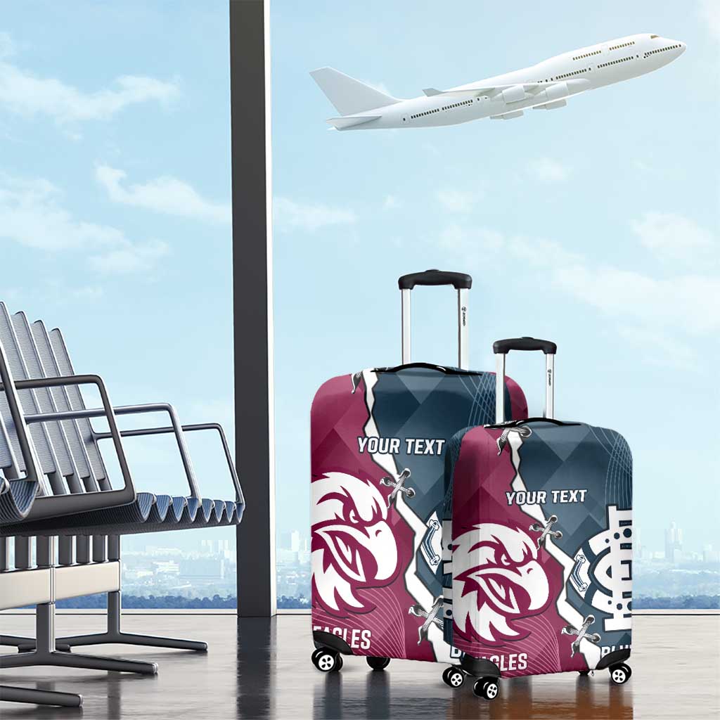 Personalised NRL Eagles and AFL Blues Luggage Cover Dynamic Style