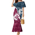 Personalised NRL Eagles and AFL Blues Mermaid Dress Dynamic Style