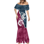 Personalised NRL Eagles and AFL Blues Mermaid Dress Dynamic Style
