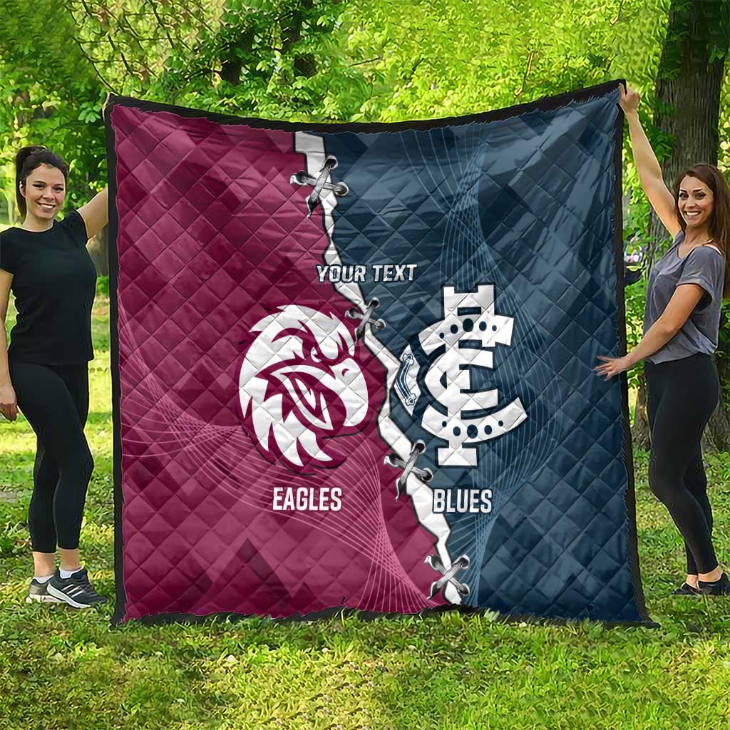 Personalised NRL Eagles and AFL Blues Quilt Dynamic Style
