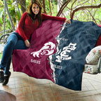 Personalised NRL Eagles and AFL Blues Quilt Dynamic Style