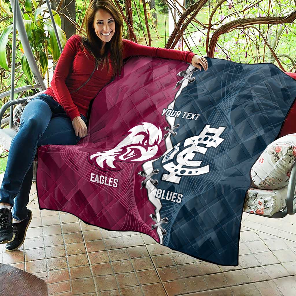 Personalised NRL Eagles and AFL Blues Quilt Dynamic Style