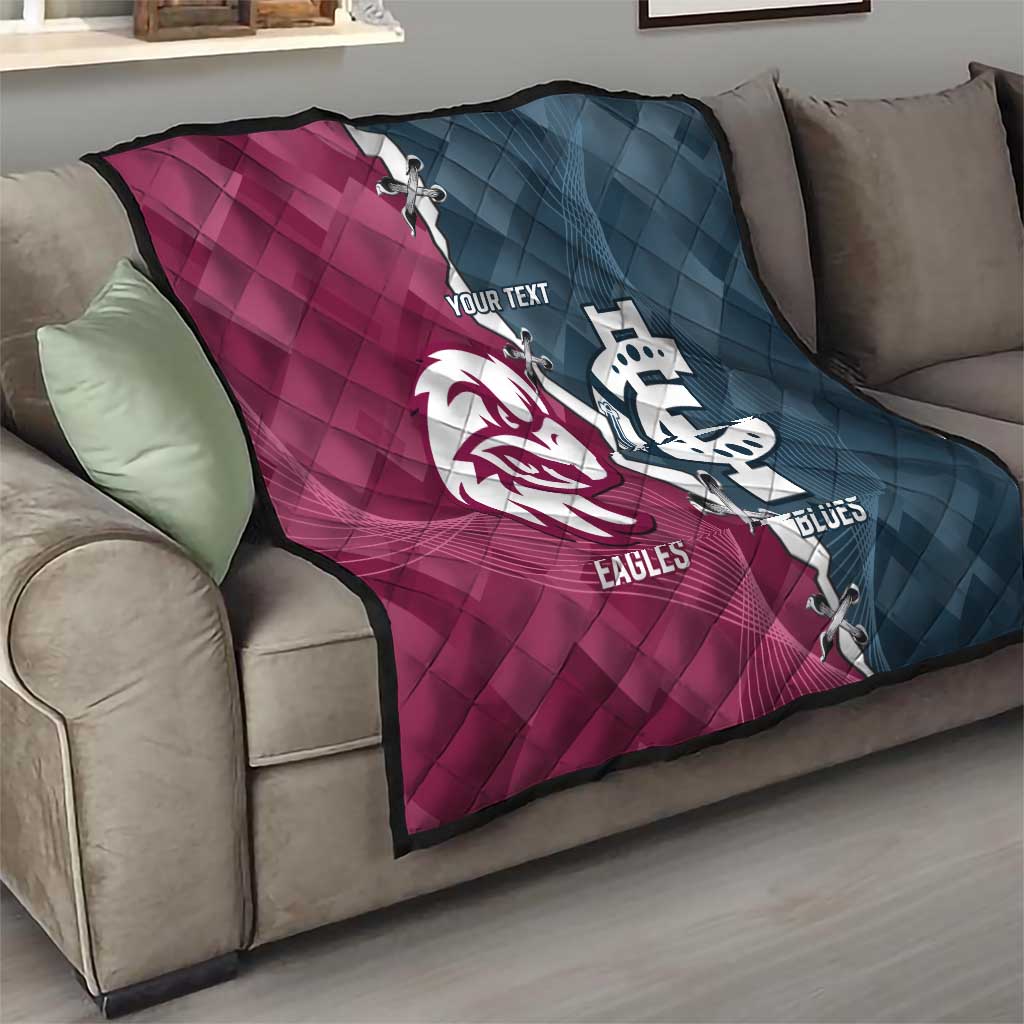 Personalised NRL Eagles and AFL Blues Quilt Dynamic Style
