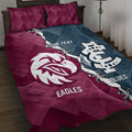 Personalised NRL Eagles and AFL Blues Quilt Bed Set Dynamic Style
