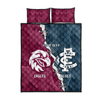 Personalised NRL Eagles and AFL Blues Quilt Bed Set Dynamic Style