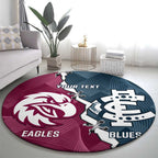 Personalised NRL Eagles and AFL Blues Round Carpet Dynamic Style