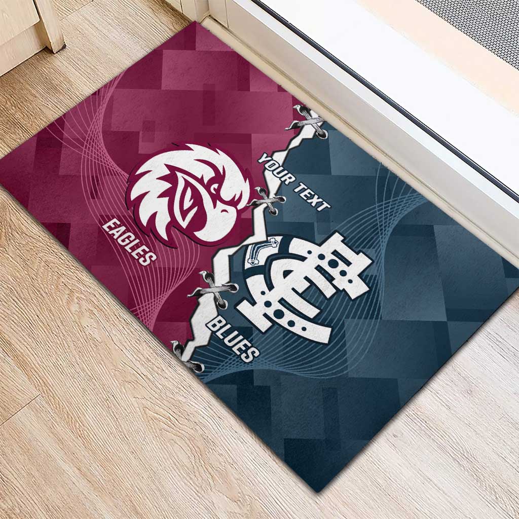 Personalised NRL Eagles and AFL Blues Rubber Doormat Dynamic Style
