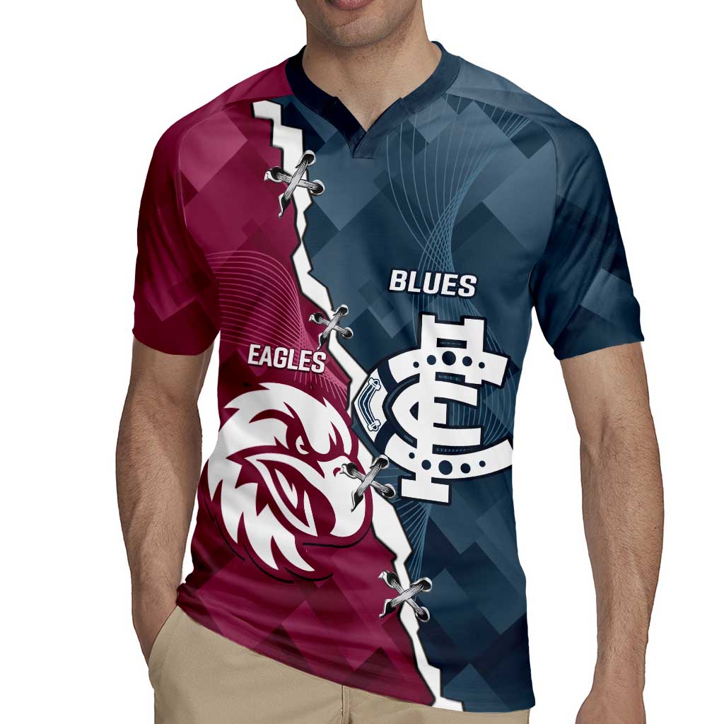 Personalised NRL Eagles and AFL Blues Rugby Jersey Dynamic Style