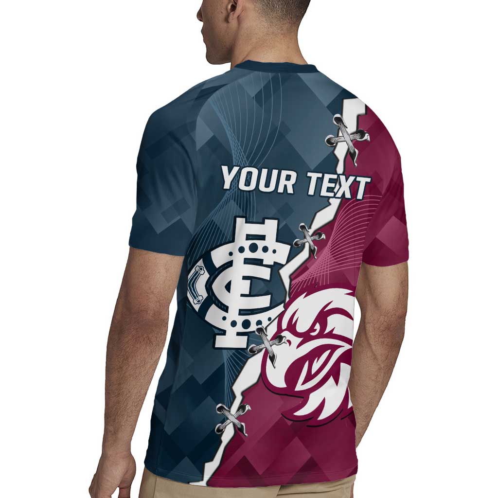 Personalised NRL Eagles and AFL Blues Rugby Jersey Dynamic Style