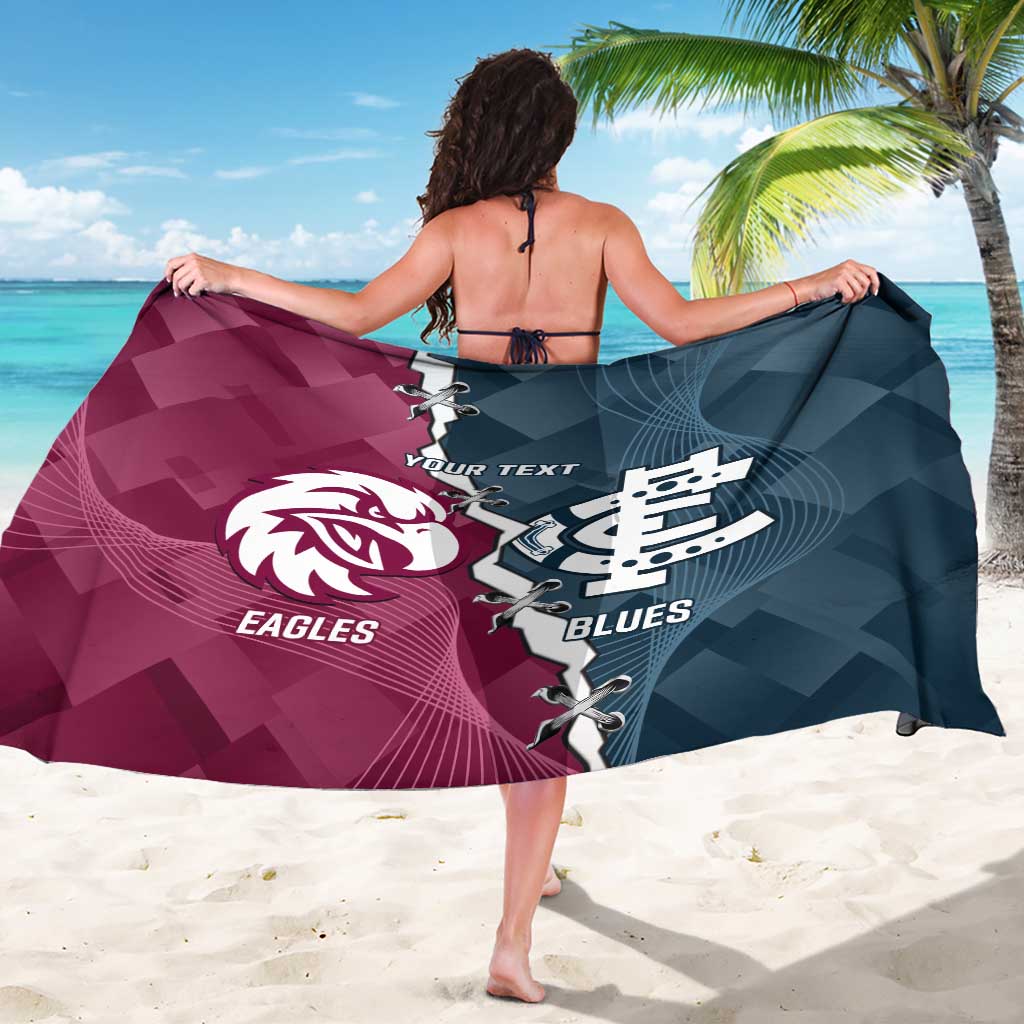 Personalised NRL Eagles and AFL Blues Sarong Dynamic Style