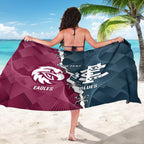 Personalised NRL Eagles and AFL Blues Sarong Dynamic Style