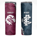 NRL Eagles and AFL Blues Skinny Tumbler Dynamic Style