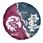 Personalised NRL Eagles and AFL Blues Spare Tire Cover Dynamic Style