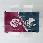 Personalised NRL Eagles and AFL Blues Tablecloth Dynamic Style