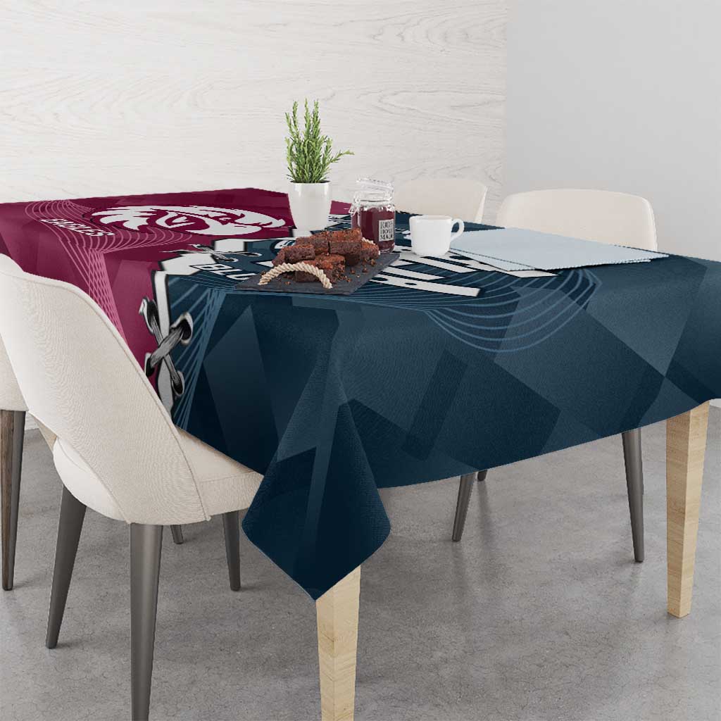 Personalised NRL Eagles and AFL Blues Tablecloth Dynamic Style