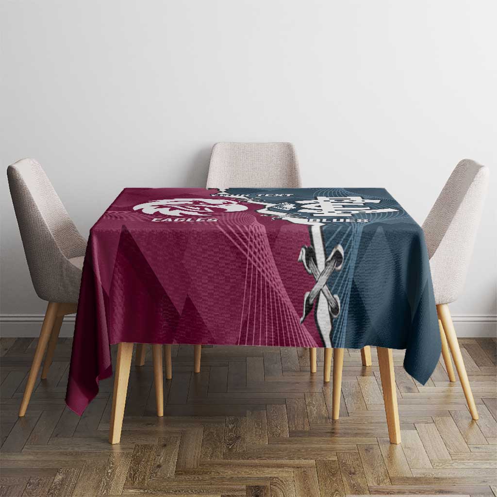 Personalised NRL Eagles and AFL Blues Tablecloth Dynamic Style