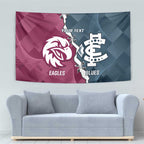 Personalised NRL Eagles and AFL Blues Tapestry Dynamic Style