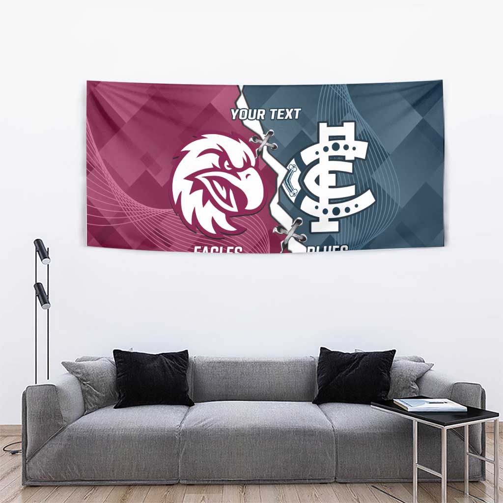 Personalised NRL Eagles and AFL Blues Tapestry Dynamic Style