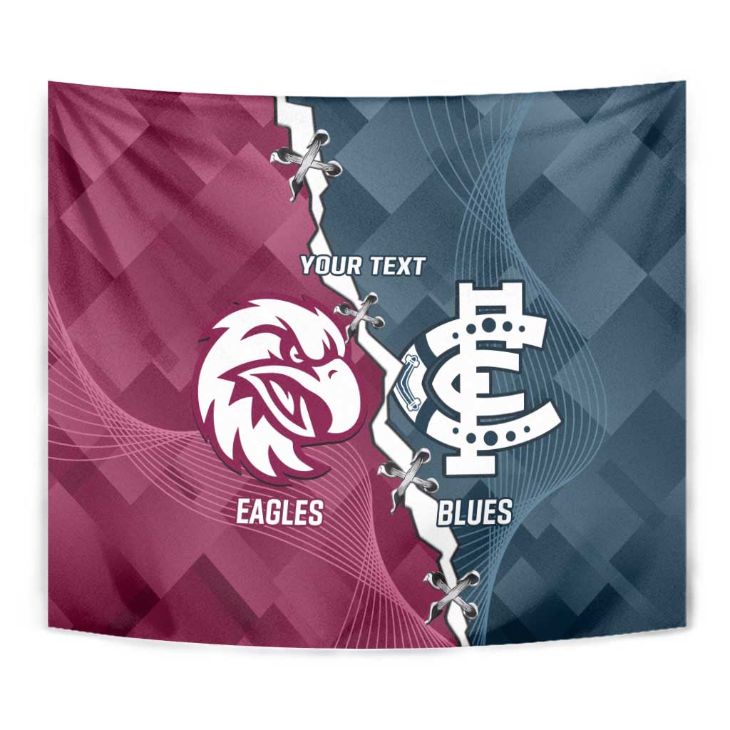 Personalised NRL Eagles and AFL Blues Tapestry Dynamic Style
