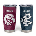 NRL Eagles and AFL Blues Tumbler Cup Dynamic Style