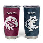 NRL Eagles and AFL Blues Tumbler Cup Dynamic Style