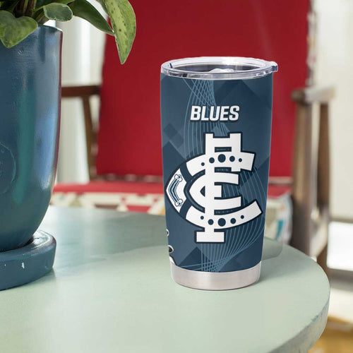 NRL Eagles and AFL Blues Tumbler Cup Dynamic Style