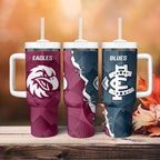 NRL Eagles and AFL Blues Tumbler With Handle Dynamic Style