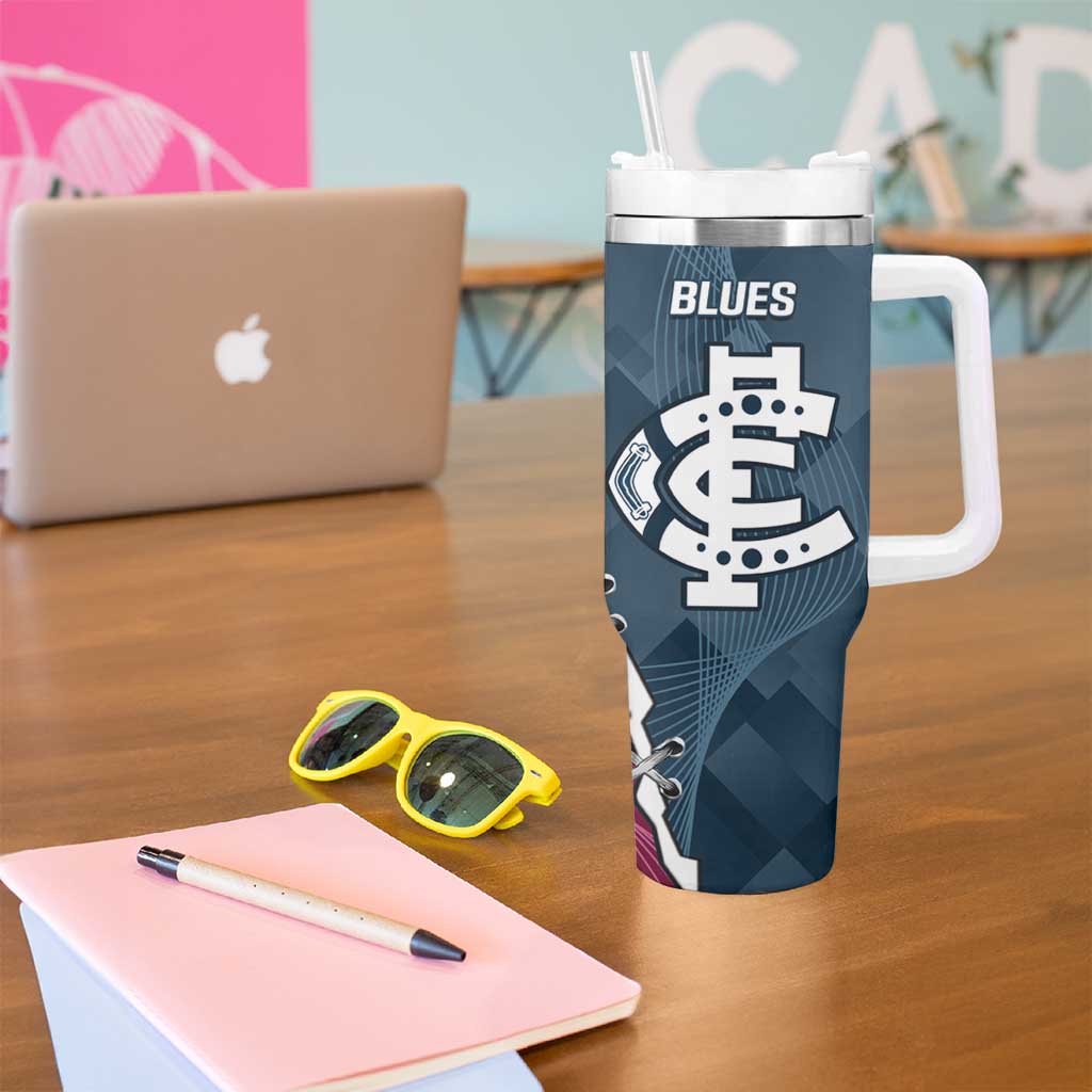 NRL Eagles and AFL Blues Tumbler With Handle Dynamic Style