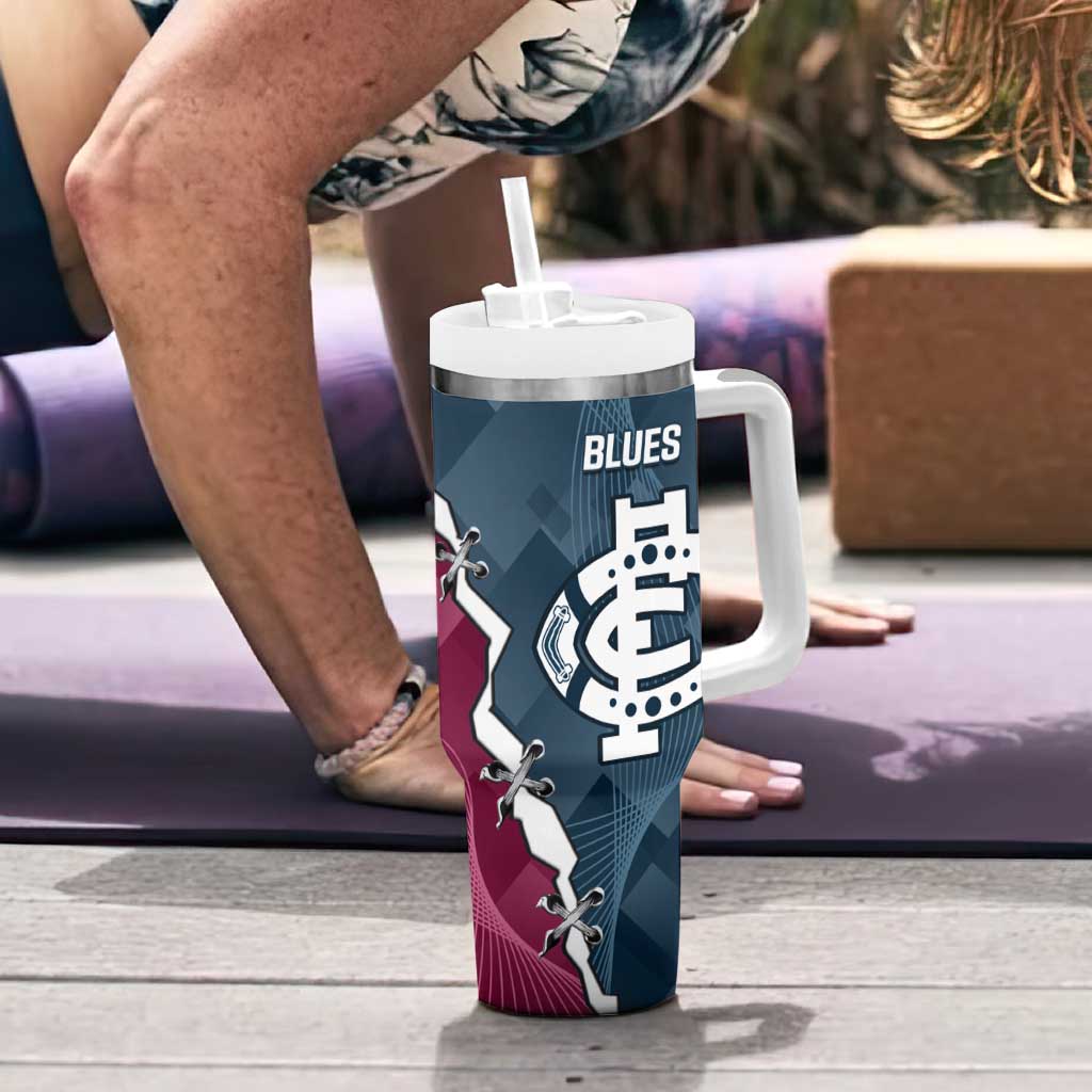 NRL Eagles and AFL Blues Tumbler With Handle Dynamic Style